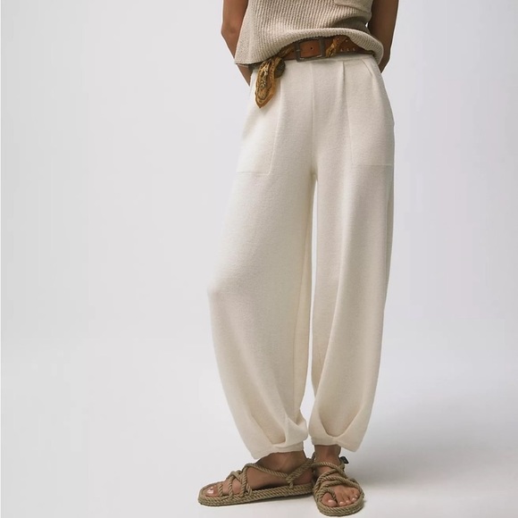 Free People Pants - Free People Cream Freya Knit Pants